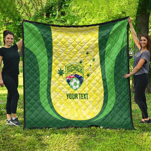 Australia Football Custom Quilt Go Socceroos Grunge Sporty Style - Aussie Hoodie