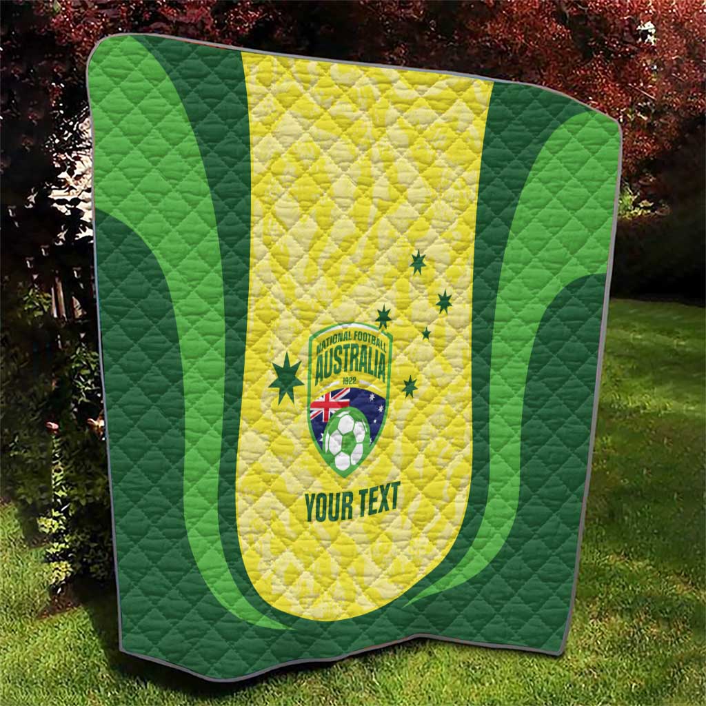 Australia Football Custom Quilt Go Socceroos Grunge Sporty Style - Aussie Hoodie