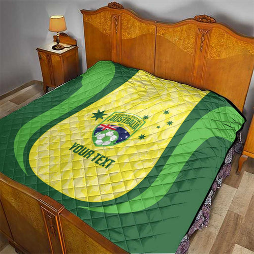 Australia Football Custom Quilt Go Socceroos Grunge Sporty Style - Aussie Hoodie