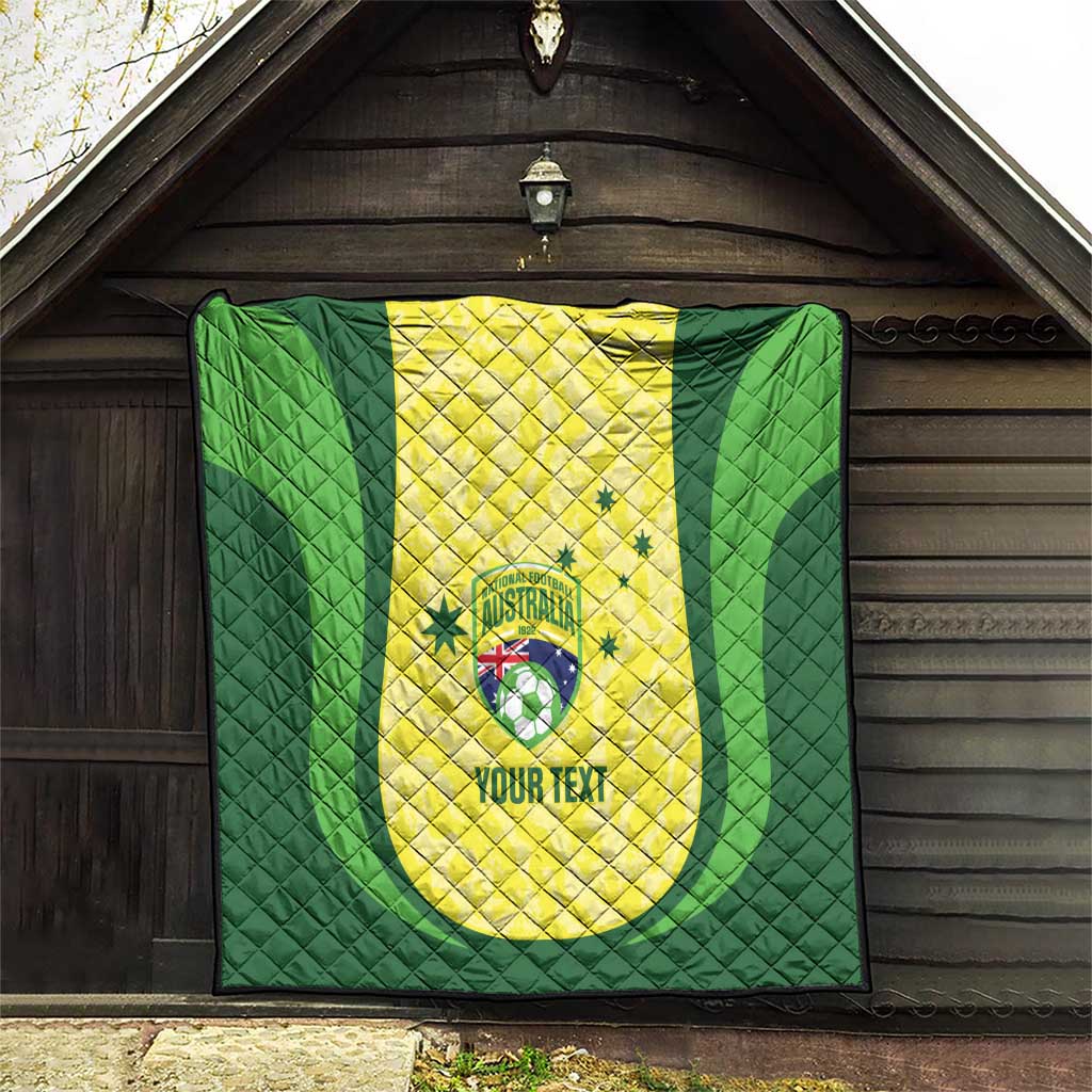 Australia Football Custom Quilt Go Socceroos Grunge Sporty Style - Aussie Hoodie