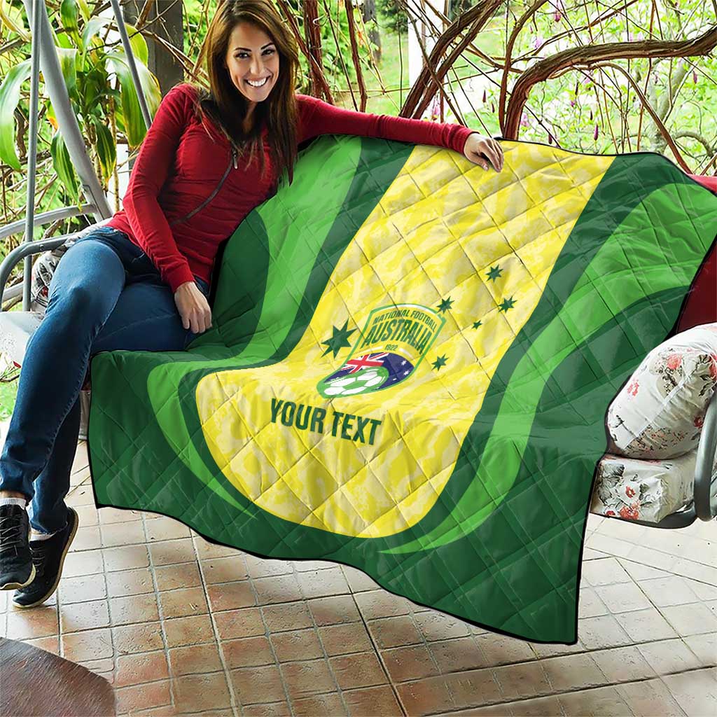 Australia Football Custom Quilt Go Socceroos Grunge Sporty Style - Aussie Hoodie