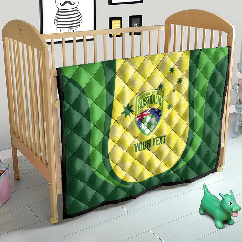 Australia Football Custom Quilt Go Socceroos Grunge Sporty Style - Aussie Hoodie