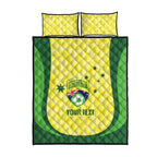 Australia Football Custom Quilt Bed Set Go Socceroos Grunge Sporty Style - Aussie Hoodie