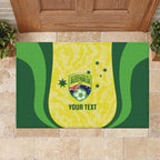 Australia Football Custom Rubber Doormat Go Socceroos Grunge Sporty Style - Aussie Hoodie