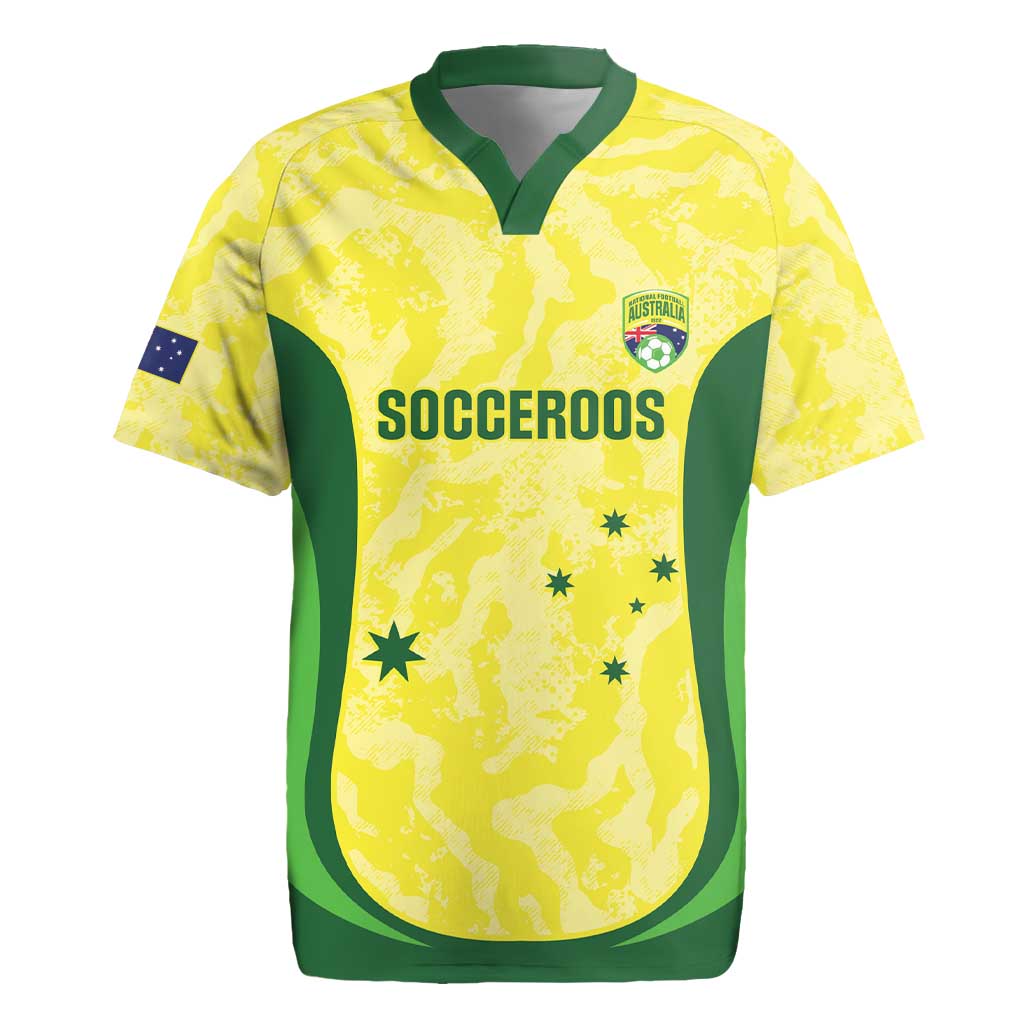 Australia Football Custom Rugby Jersey Go Socceroos Grunge Sporty Style - Aussie Hoodie