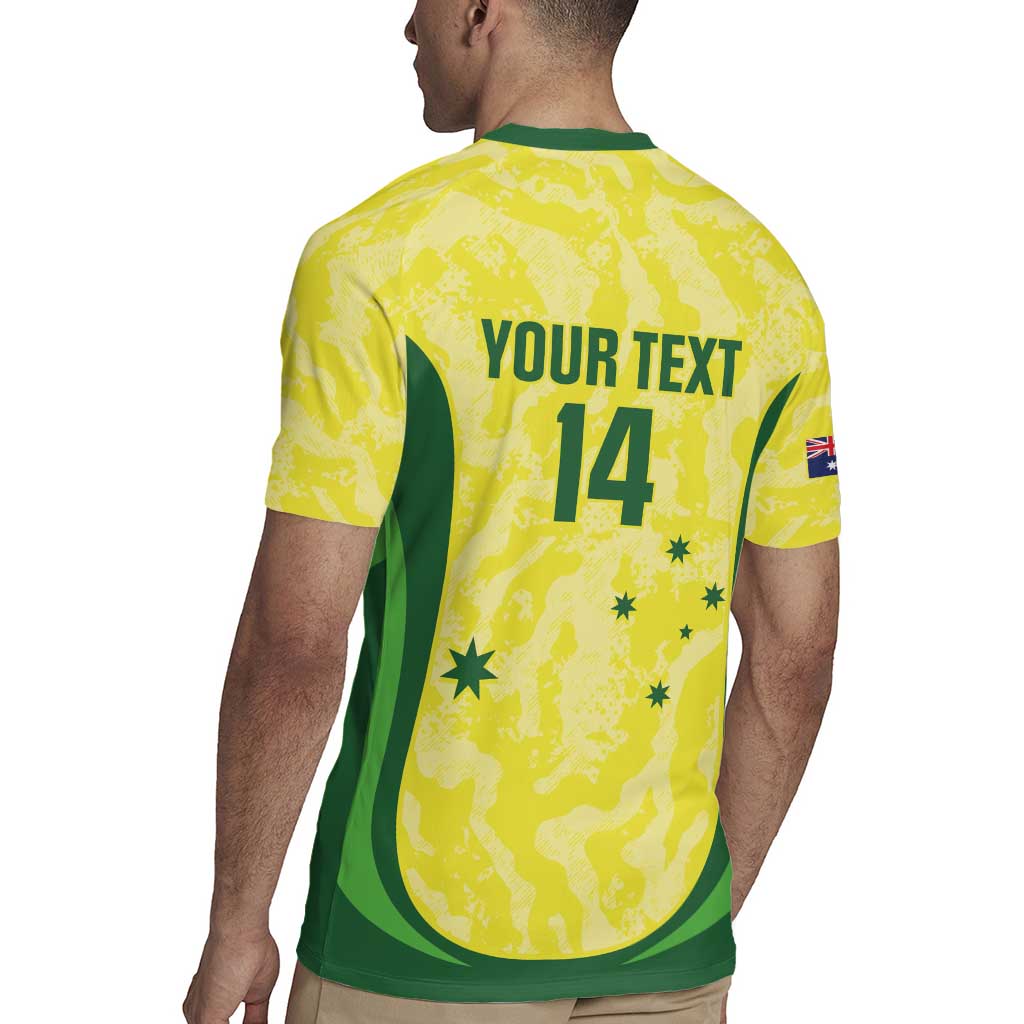 Australia Football Custom Rugby Jersey Go Socceroos Grunge Sporty Style - Aussie Hoodie