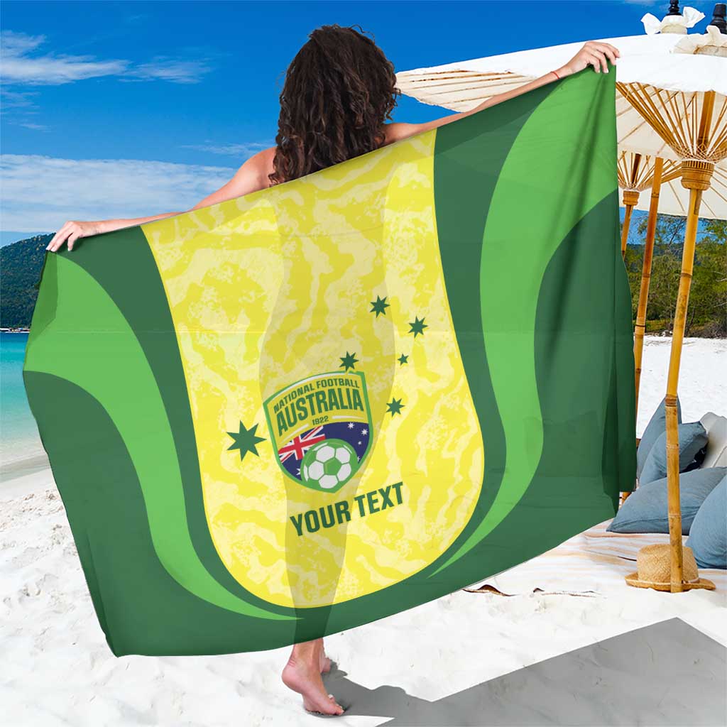 Australia Football Custom Sarong Go Socceroos Grunge Sporty Style - Aussie Hoodie