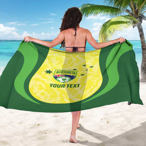 Australia Football Custom Sarong Go Socceroos Grunge Sporty Style - Aussie Hoodie