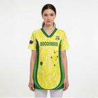 Australia Football Custom Scrub Top Go Socceroos Grunge Sporty Style - Aussie Hoodie