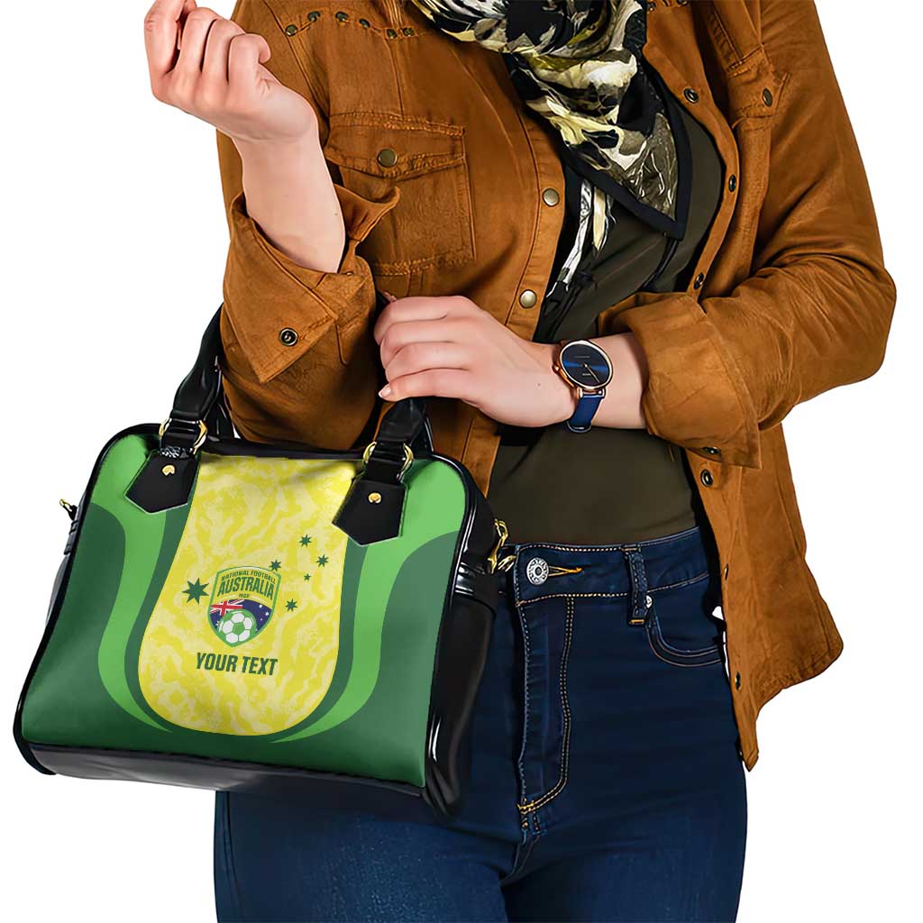 Australia Football Custom Shoulder Handbag Go Socceroos Grunge Sporty Style - Aussie Hoodie