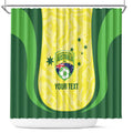 Australia Football Custom Shower Curtain Go Socceroos Grunge Sporty Style - Aussie Hoodie