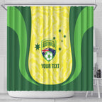 Australia Football Custom Shower Curtain Go Socceroos Grunge Sporty Style - Aussie Hoodie