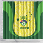 Australia Football Custom Shower Curtain Go Socceroos Grunge Sporty Style - Aussie Hoodie
