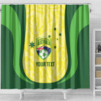 Australia Football Custom Shower Curtain Go Socceroos Grunge Sporty Style - Aussie Hoodie