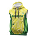 Australia Football Custom Sleeveless Hoodie Go Socceroos Grunge Sporty Style - Aussie Hoodie