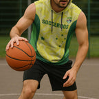 Australia Football Custom Sleeveless Hoodie Go Socceroos Grunge Sporty Style - Aussie Hoodie