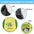 Australia Football Custom Spare Tire Cover Go Socceroos Grunge Sporty Style - Aussie Hoodie
