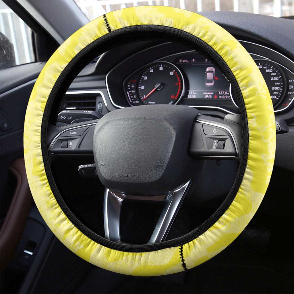 Australia Football Steering Wheel Cover Go Socceroos Grunge Sporty Style - Aussie Hoodie
