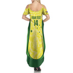 Australia Football Custom Summer Maxi Dress Go Socceroos Grunge Sporty Style - Aussie Hoodie