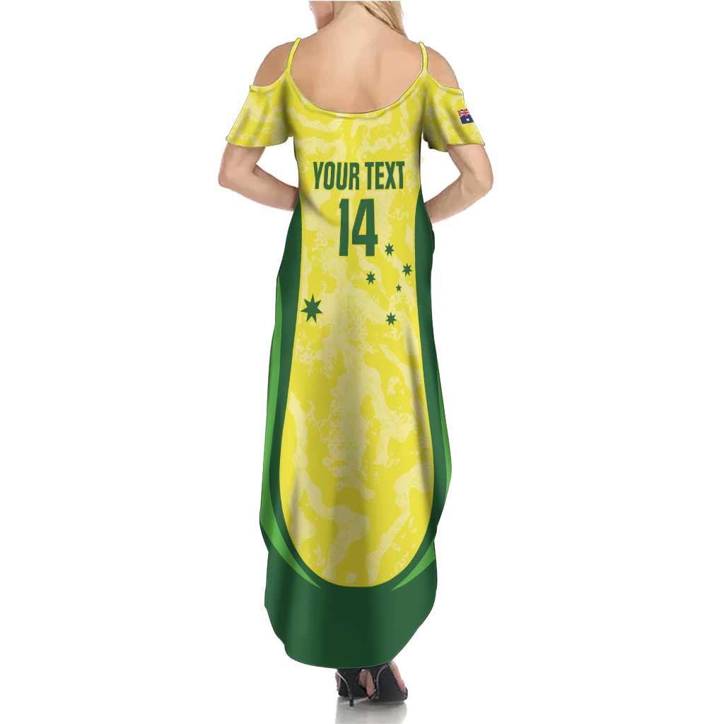 Australia Football Custom Summer Maxi Dress Go Socceroos Grunge Sporty Style - Aussie Hoodie