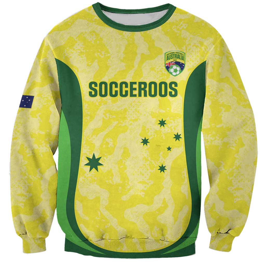 Australia Football Custom Sweatshirt Go Socceroos Grunge Sporty Style - Aussie Hoodie