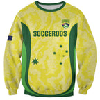 Australia Football Custom Sweatshirt Go Socceroos Grunge Sporty Style - Aussie Hoodie