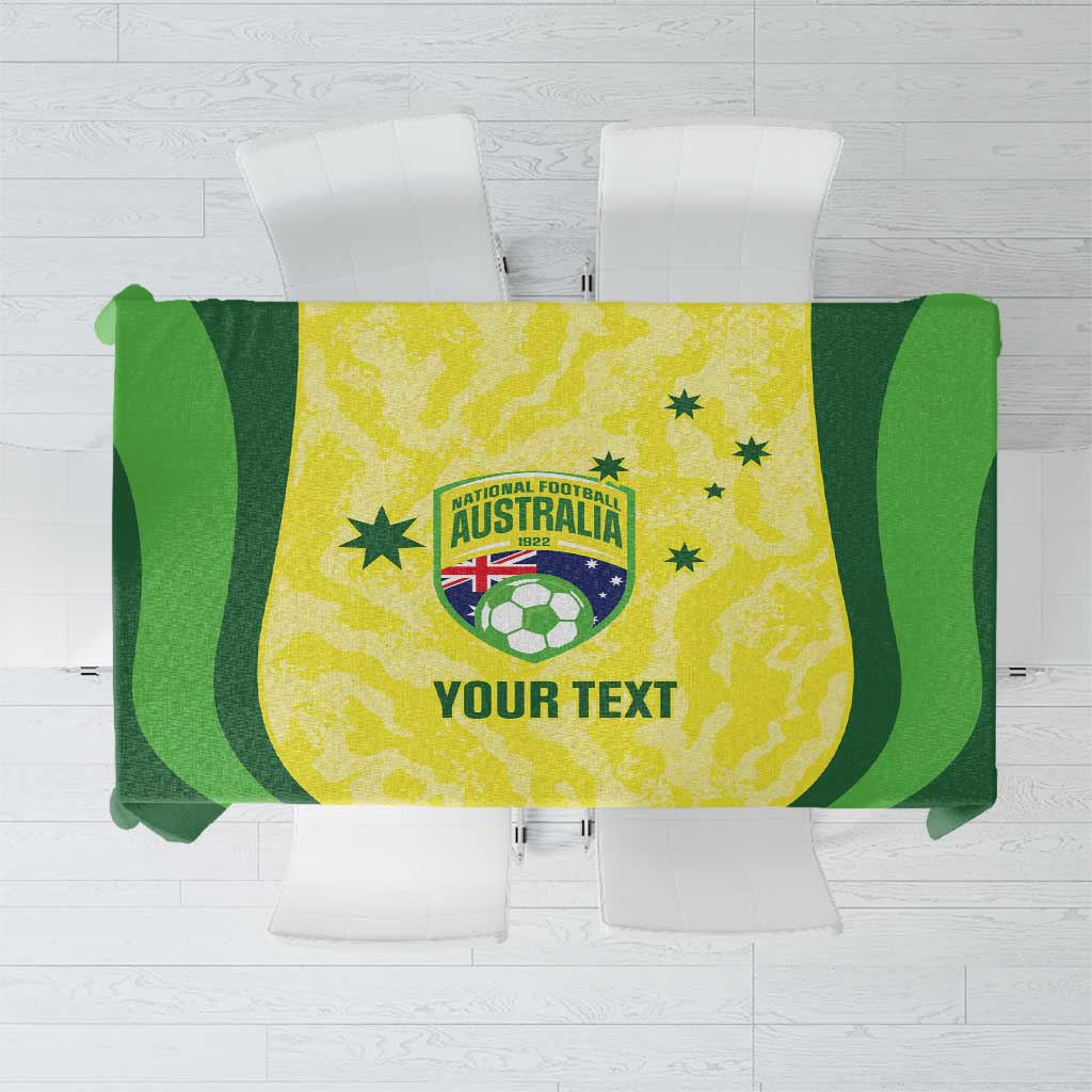 Australia Football Custom Tablecloth Go Socceroos Grunge Sporty Style - Aussie Hoodie