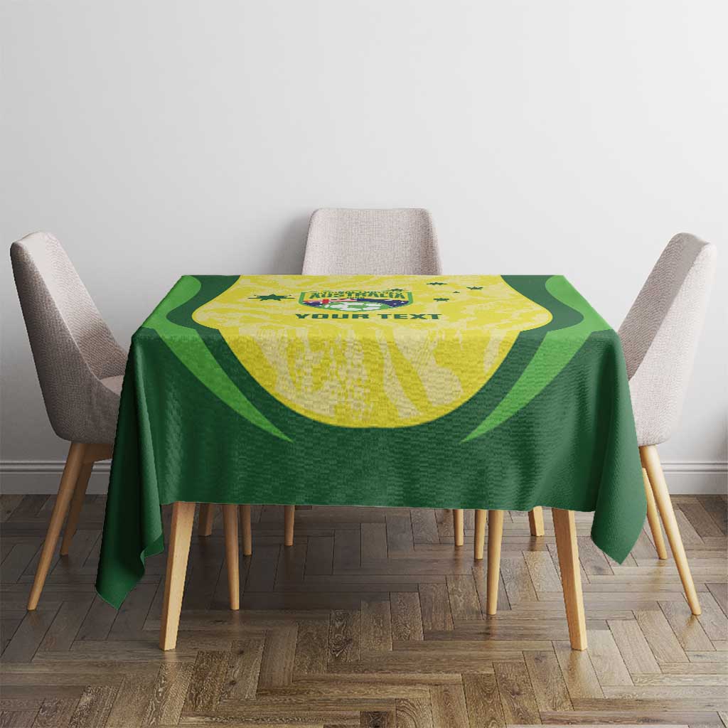 Australia Football Custom Tablecloth Go Socceroos Grunge Sporty Style - Aussie Hoodie
