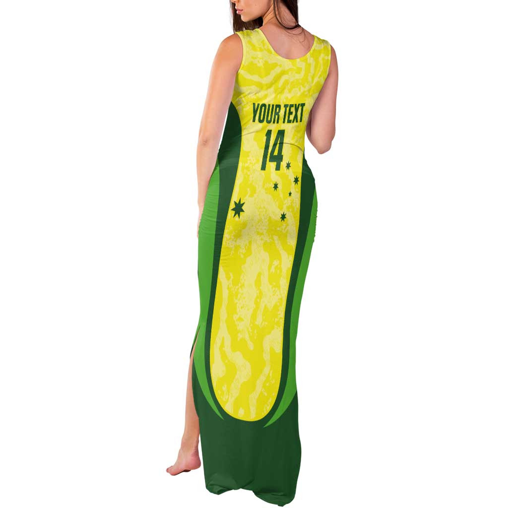 Australia Football Custom Tank Maxi Dress Go Socceroos Grunge Sporty Style - Aussie Hoodie
