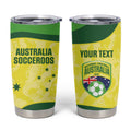 Australia Football Custom Tumbler Cup Go Socceroos Grunge Sporty Style - Aussie Hoodie