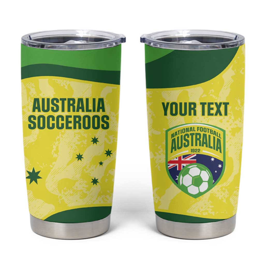 Australia Football Custom Tumbler Cup Go Socceroos Grunge Sporty Style - Aussie Hoodie