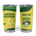 Australia Football Custom Tumbler Cup Go Socceroos Grunge Sporty Style - Aussie Hoodie