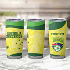 Australia Football Custom Tumbler Cup Go Socceroos Grunge Sporty Style - Aussie Hoodie