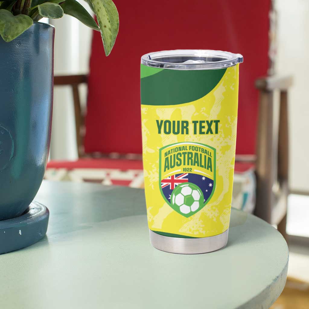 Australia Football Custom Tumbler Cup Go Socceroos Grunge Sporty Style - Aussie Hoodie