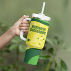 Australia Football Custom Tumbler With Handle Go Socceroos Grunge Sporty Style - Aussie Hoodie