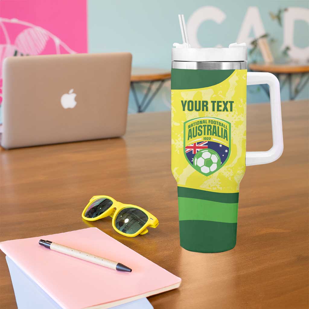 Australia Football Custom Tumbler With Handle Go Socceroos Grunge Sporty Style - Aussie Hoodie