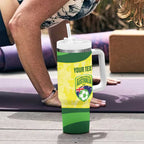 Australia Football Custom Tumbler With Handle Go Socceroos Grunge Sporty Style - Aussie Hoodie