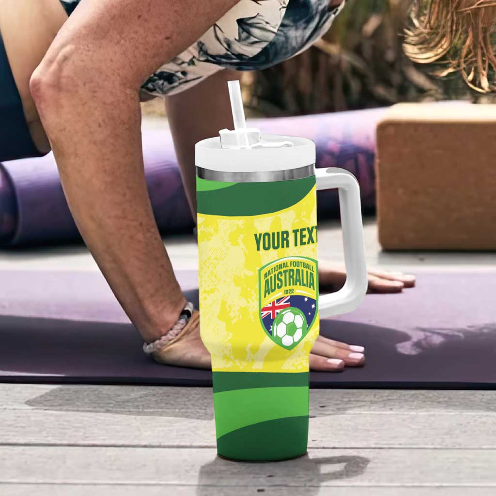 Australia Football Custom Tumbler With Handle Go Socceroos Grunge Sporty Style - Aussie Hoodie