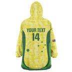 Australia Football Custom Wearable Blanket Hoodie Go Socceroos Grunge Sporty Style - Aussie Hoodie