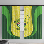 Australia Football Custom Window Curtain Go Socceroos Grunge Sporty Style - Aussie Hoodie