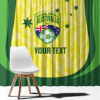 Australia Football Custom Window Curtain Go Socceroos Grunge Sporty Style - Aussie Hoodie