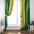 Australia Football Custom Window Curtain Go Socceroos Grunge Sporty Style - Aussie Hoodie