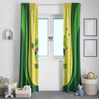Australia Football Custom Window Curtain Go Socceroos Grunge Sporty Style - Aussie Hoodie
