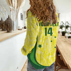 Australia Football Custom Women Casual Shirt Go Socceroos Grunge Sporty Style - Aussie Hoodie