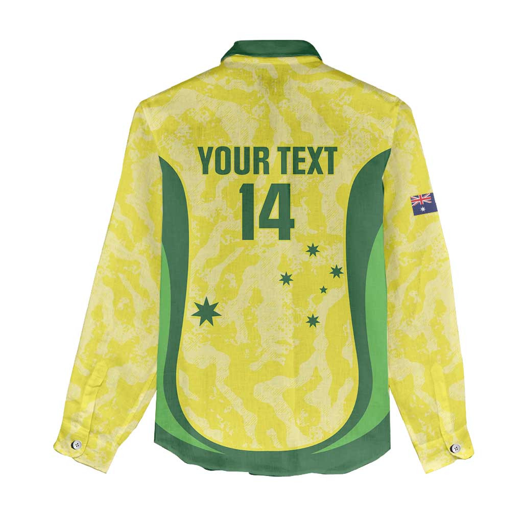 Australia Football Custom Women Casual Shirt Go Socceroos Grunge Sporty Style - Aussie Hoodie