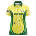Australia Football Custom Women Polo Shirt Go Socceroos Grunge Sporty Style - Aussie Hoodie