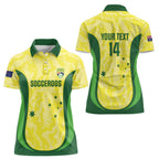 Australia Football Custom Women Polo Shirt Go Socceroos Grunge Sporty Style - Aussie Hoodie