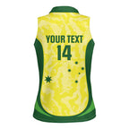 Australia Football Custom Women Sleeveless Polo Shirt Go Socceroos Grunge Sporty Style - Aussie Hoodie