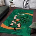 Ireland Rugby Sevens Area Rug Go Champions Irish Shamrock