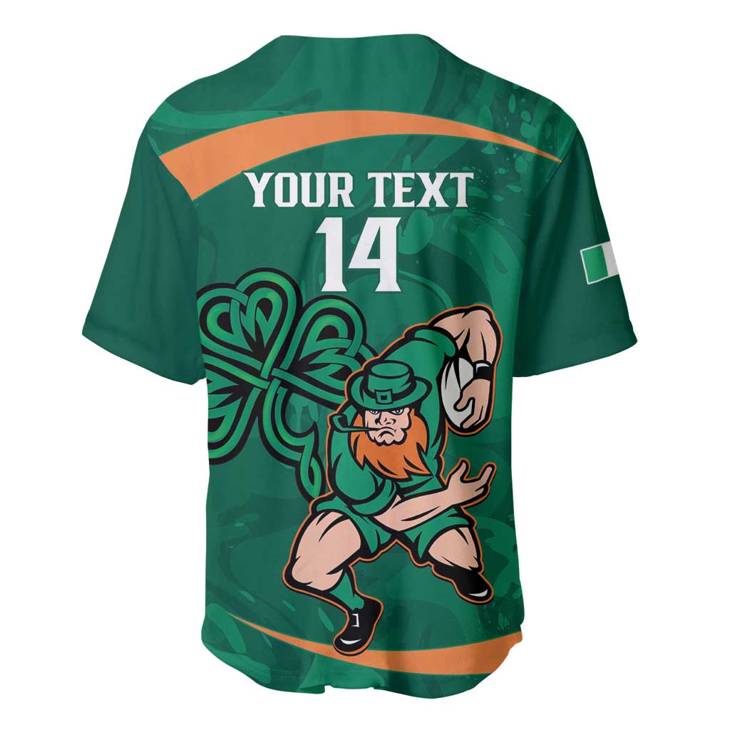 Custom Ireland Rugby Sevens Baseball Jersey Go Champions Irish Shamrock